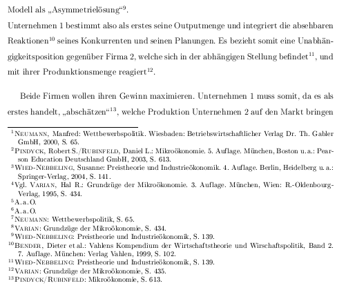 Fußnoten im Text